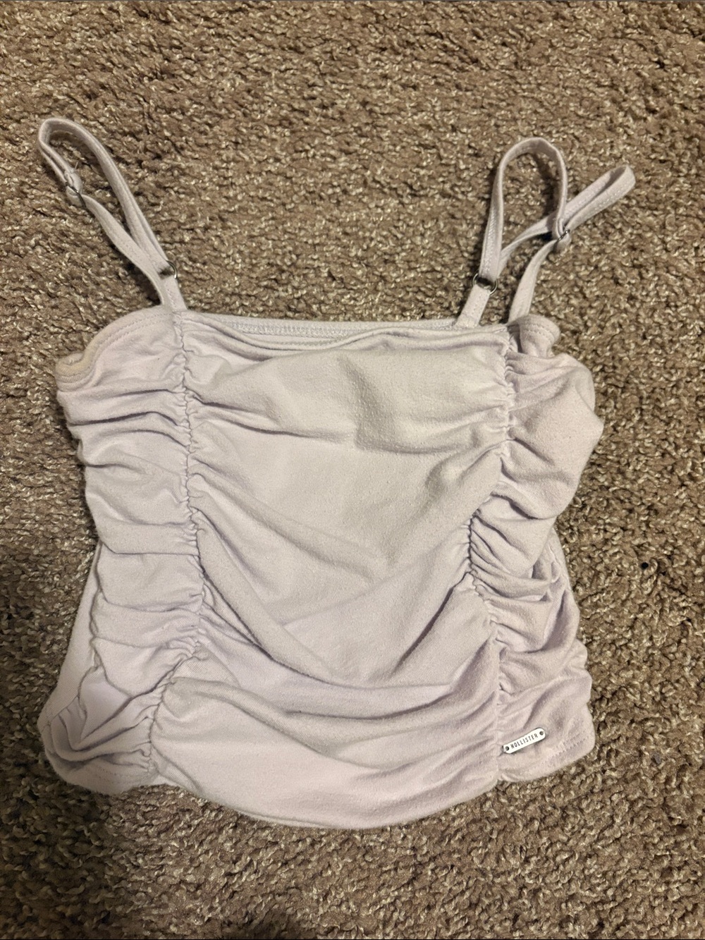 Hollister Lavender Ruched Spaghetti Strap Camisole